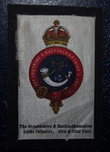 Vintage Cigarette Cards Silk Oxfordshire Buckinghamshire Light Infantry - £1.36 GBP