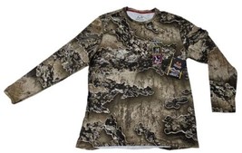 Realtree Mens Excape Camouflage Long Sleeve Performance Shirt Scent Cont... - $19.79