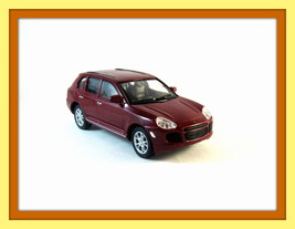 Porsche Cayenne Turbo Bordeaux Welly 1/32 Diecast Car Collector's Model , New - $26.18