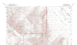 Ryan Quadrangle California-Nevada 1952 Topo Map USGS 1:62500 Topographic - £17.19 GBP