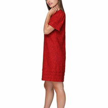 Nicole Miller Ladies&#39; Size Small Linen Blend Dress, Red - £18.21 GBP