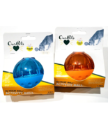 2 IQ Treat Ball Activity For Dogs Favorite Treats Easy Clean And Refill ... - £24.12 GBP
