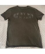 John Varvatos Green Lost My Soul.... Raw Edge 100% Cotton Graphic Tee Shirt M - $772.37 MXN