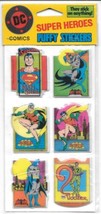 DC Super Heroes Puffy Stickers Superman Batman Robin 1988 Henry Gordy NE... - £5.89 GBP