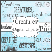 Creatures Font Digital  - $1.25