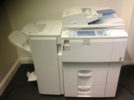 Gestetner Dsm755 with Booklet finisher Copy Print Scan FREE SHIPPING in USA !! - £2,272.05 GBP