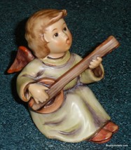 &quot;Sounds Of The Mandolin&quot; Goebel Hummel Angel Figurine #438 TMK6 From 1988 CUTE! - $76.82