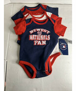 MLB Washington Nationals Infant Boys&#39;3pk bodysuits 3-6 M - $278.35 MXN