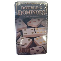 Spin Master Double 6 Dominoes 28 Color Dot Dominoes 1 Set Age 8+ - £14.28 GBP