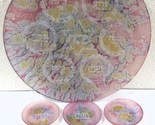 Vintage Art Glass Passover Seder Plate and 5 Bowls Judaica Israel Abstract - $127.71
