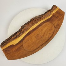 Rustic Cabin Handmade Wood Vanity Valet Tray SIGNED 18 Inch INSCRIBED - £26.73 GBP