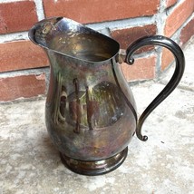 Vintage Newport Silverplate Water Pitcher with Ice Lip 9&quot; Tall - $461.32 MXN