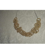 Gold Rope Chain necklace with mesh rings; chain is marked 14/20; weighs ... - £19.21 GBP