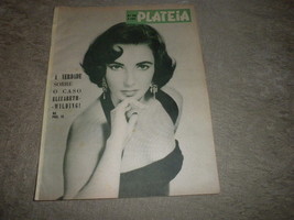Portuguese Film Magazine Plateia Liz Taylor; Brigitte Bardot; Audrey Hepbu 1956  - £11.98 GBP