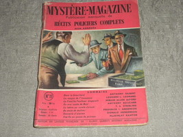 Vintage French PB Ellery Queen Mystere Magazine w Henderson; Bouche 1948 VG - £6.29 GBP