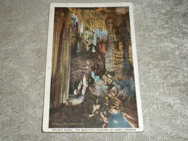 Luray, Virginia Helens Shawl Beautiful Caverns postmark Sept 1935 w 1c stamp VG+ - £3.13 GBP