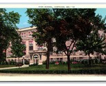 High School Carthage Missouri MO UNP Linen Postcard V18 - $2.67