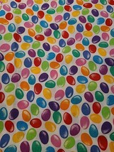 1½ yd x 44” Fabric - VIP Cranston Print Works - White with Jelly Beans READ - £19.14 GBP