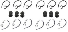 24 Pcs Ear Hook Kit Replacement for Bluetooth 6-black, 6-clear Loops (12... - £2.70 GBP