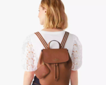 NWB Kate Spade Rosie Medium Flap Backpack Brown Leather KB714 $399 Gift ... - $163.34