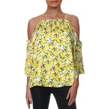 Parker Lemon Print Off The Shoulder Top Blouse Yellow White SZ XS NWT $258 - $79.20