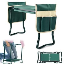 Garden Kneeler and Seat, Foldable Gardening Bench Stool with 2 Tool Bag ... - $3,540.21 MXN