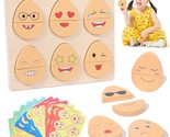 Montessori Toys For 2-6 Year Old,32 In 1 Toddlers Wooden Expressions Pre... - $19.99