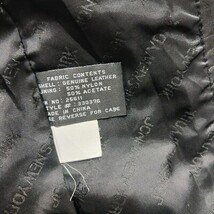 Jones New York Women's Black Genuine Leather Full Zip Coat Jacket Size XL image 4