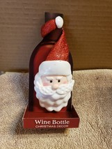 NEW Kurt S. Adler Christmas Wine Bottle Accessory Santa Claus - £4.64 GBP