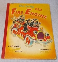 The Little Red Fire Engine No 4195 Vintage Bonnie Book 1953 Vic Havel Illust - £6.38 GBP