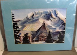 Timberline Lodge, Mt Hood (8 x 10 print matted to 11 x 14 ) by Sarah Lowe - £8.59 GBP