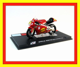 APRILIA RSW 125 #6 RED IXO ALTAYA 1:24 DIECAST MOTORCYCLE COLLECTOR&#39;S MO... - $34.02