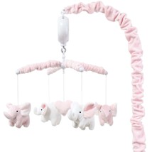 Crib Mobile Pink Elephant Musical Baby Girls Digital Music Box 12 Lullab... - £45.99 GBP