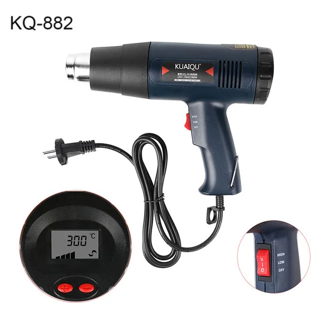 1800W Professional Electric Hot Air  Temperature-controlled Building Hai... - $188.90 CAD
