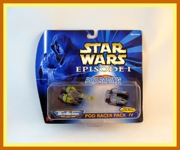 Star Wars Episode 1 ,Pod Racing Pack 4,Pod Racer,Micro Machines,Collectible, New - £21.43 GBP