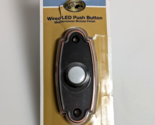 Hampton Bay Wired LED Lighted Doorbell Push Button - Mediterranean Bronz... - $11.39