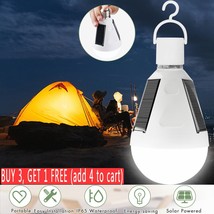 120W Led Solar Panel Bulb Light Tent Lamp Yard Garden Portable Camping O... - £23.97 GBP