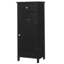 Costway Bathroom Floor Cabinet Storage Organizer w/ Drawer &amp; Door Home B... - £121.23 GBP