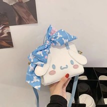 Kawaii Sanrio Messenger Bag DIY Cinnamoroll Backpa for Girl  Handbags Accessorie - £108.15 GBP