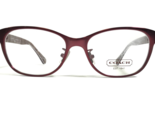 Coach Eyeglasses Frames HC 5039 Ashlyn 9134 Satin Burgundy Cat Eye 51-16... - $111.98