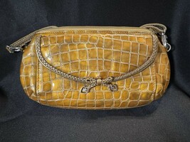 Brighton Brown Leather Crossbody Bag Silver Heart Accent - Excellent! - €28,54 EUR