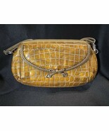 Brighton Brown Leather Crossbody Bag Silver Heart Accent - Excellent! - $33.47