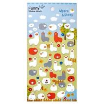 CUTE ALPACA &amp; SHEEP STICKERS Llama Animal Craft Scrapbook Paper Sticker ... - £1.92 GBP