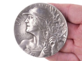 Pierre Alexandre Morlon (1878-1951) WW1 1918 French Bronze Victory Medal... - $171.52