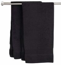 Pre-Shrunk Pre-Washed Softened Organic Hemp Terry Cloth Towel, 500 GSM (Black, B - £47.23 GBP