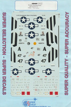 1/72 SuperScale Decal P-47N Ie Shima 19th FS 318th FG Bitter They Satisf... - £11.63 GBP