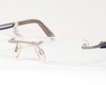 Vintage BI Eyewear 9506 14 Grigio-Argento/Blu Unico Raro Occhiali 46-19-... - $61.28