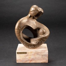 Trude Mueller ( American 1908 - 1998 ) Mid Century Bronze Sculpture &quot; Family &quot; - £516.88 GBP