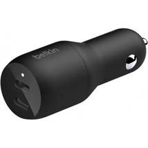 Belkin CCB002BTBK CCB002BTBK - BOOST CHARGE DUAL USB-C CAR CHARGER 36W -... - $66.11