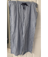 Merona Light Weight Blue Striped Pajama Lounge Pants w Pockets Men&#39;s Sz ... - $18.79